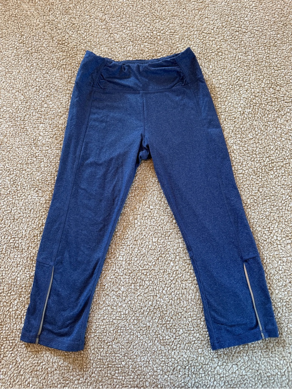Kyodan Blue Cropped Leggings Cutout Detail XS